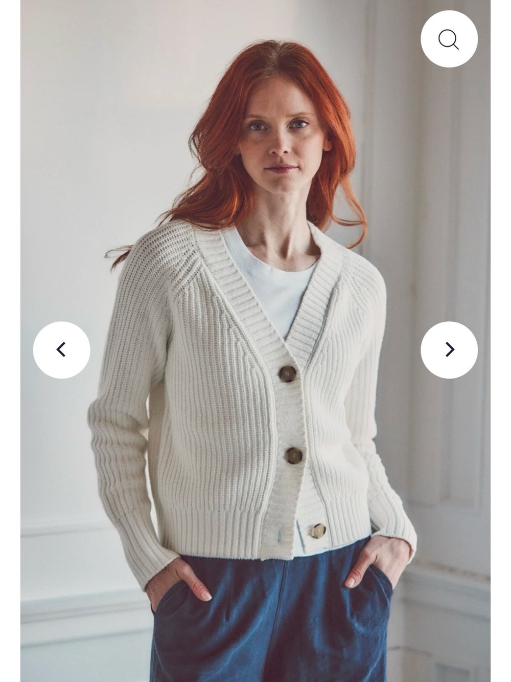 LEALLO sz Med Maria cotton cardigan